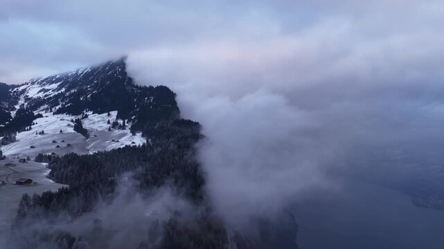 Swiss alpine landscape nature high altitude Walensee Lake Switzerland highlands