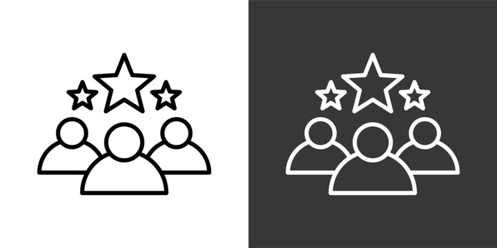 Exclusivity Black And White Icon Set Collection Pack Vector Illustration