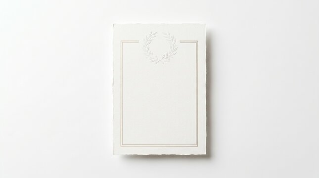 Elegant blank wedding invitation mockup for a memorable occasion