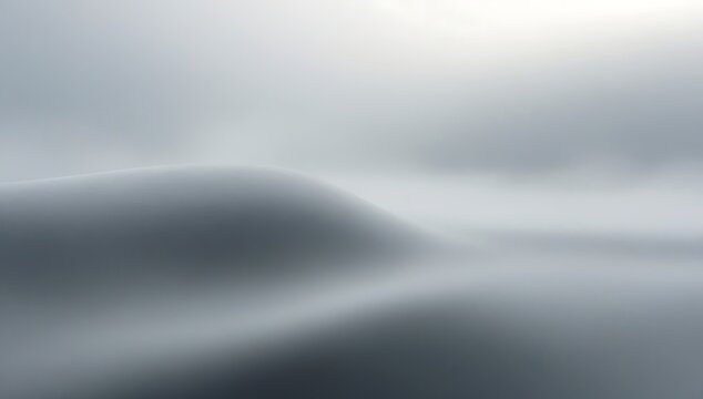 Silver Gray Abstract Gradient Background with Foggy Atmosphere and Luxury Minimalist Style