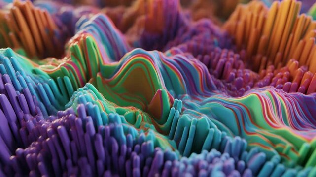 なめらかな液体が揺らめく抽象背景アニメーション