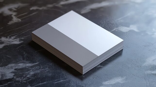Blank paper stack mockup
