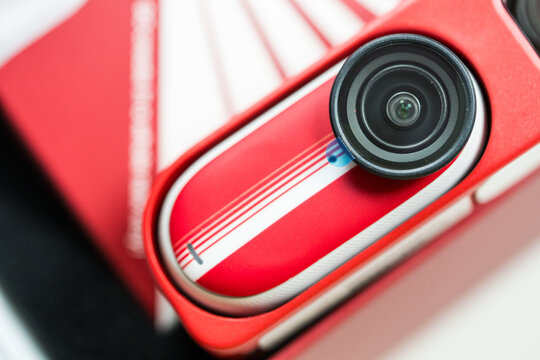 Bangkok, Thailand - June 9, 2026 : Insta360 GO 3S Retro Bundle. Special edition.