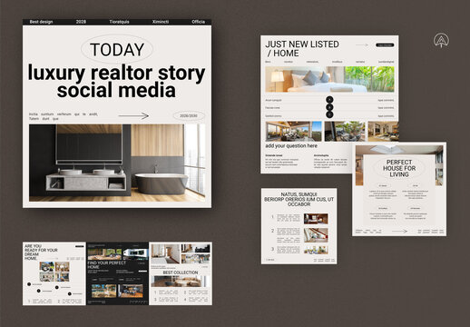 Today Luxury Realtor Story Social Media Template