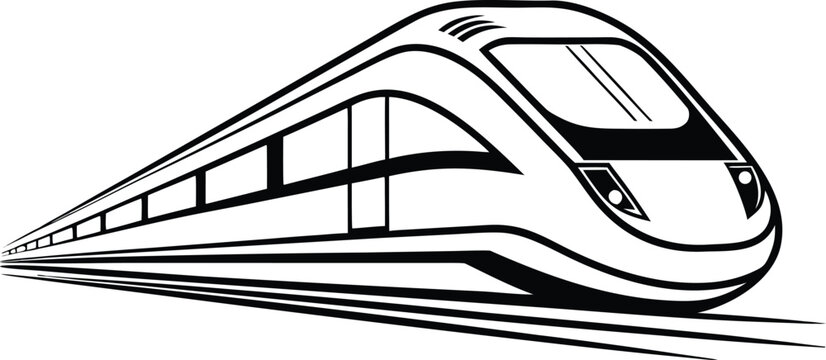 Train Illustration Design. Railway Train Illustration. Passenger Train Design. Modern Train Illustration. High Speed Train Design. Locomotive Illustration. Rail Transport Design. Electric Train Art.