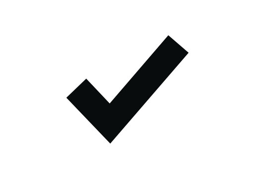 Icono de marca de verificaci&oacute;n negra 