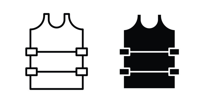 Bulletproof vest icon