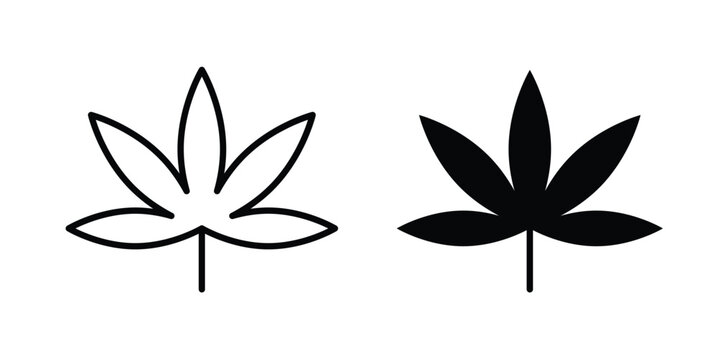 Cannabis leaf icon