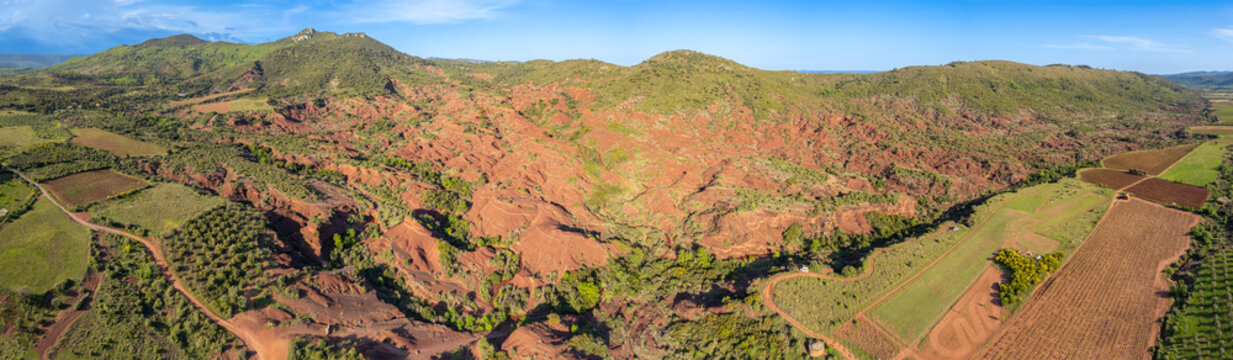 Panorama a&eacute;rien du Canyon du Diable, H&eacute;rault, France
