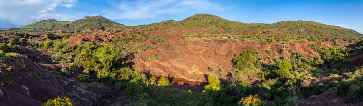 Panorama a&eacute;rien du Canyon du Diable, H&eacute;rault, France