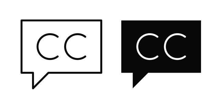 Closed caption icon