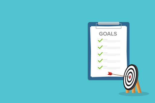 Success target with planning strategy clear vision and motivation to achieve bullseye	