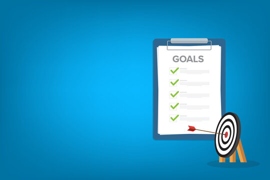 Success target with planning strategy clear vision and motivation to achieve bullseye	