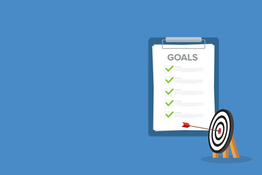 Success target with planning strategy clear vision and motivation to achieve bullseye	