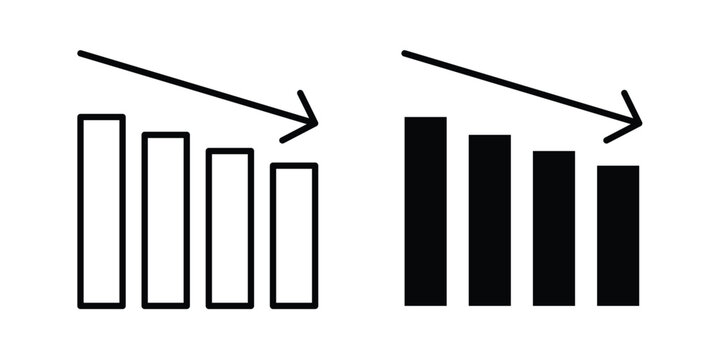 Reduction chart icon