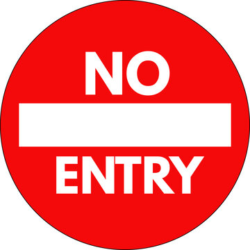 red no entry sign