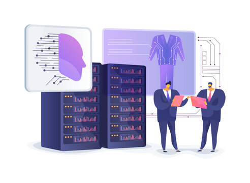 EMI Shielding Workplace Suits abstract concept vector illustration.