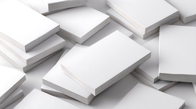 Blank White Cards / 空白の白いカード
