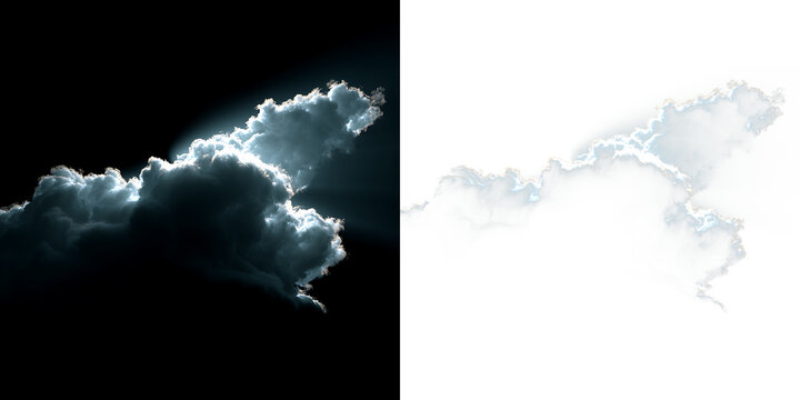 Realistic cloud element for compositing projects PNG