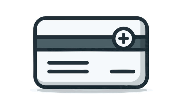Credit card icon with plus symbol for adding payment method
