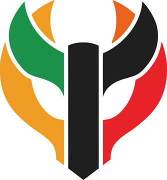 Colorful abstract logo design symbol.