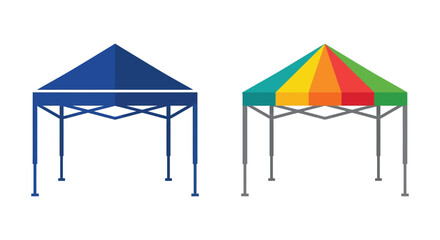 two tents vector illustration tent shelter outdoor © Nasima