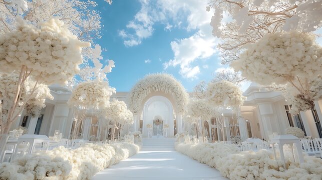 Winter Wedding Arch / 冬の結婚式用アーチ