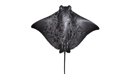 Spotted stingray with patterned skin and long tail © Hannah