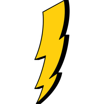 Yellow Lightning Bolt Icon