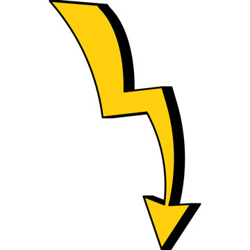 Yellow Lightning Bolt Icon