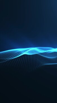 abstract blue wave background