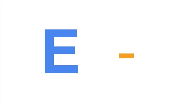 ABC Letter Writing Animation &ndash; Uppercase & Lowercase E