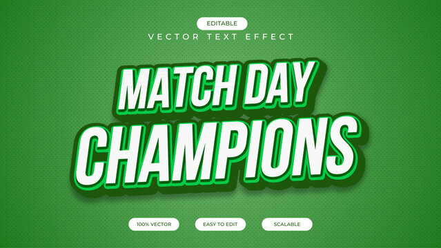 Champions premiere league 3d editable text effect sports style