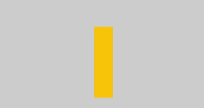 Bar graph chart waving element high yellow isolated. Business cartoon animation statistic economy metaphor business backgound with percentage visualisation presentation rectangular element.