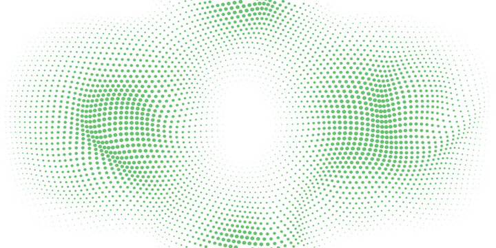 Light Green, Yellow vector banners set of circles, spheres. Abstract spots. Art Background of bubbles in halftone style with colored gradient.