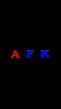 Animated text AFK sign typography for twitch stream overlay
