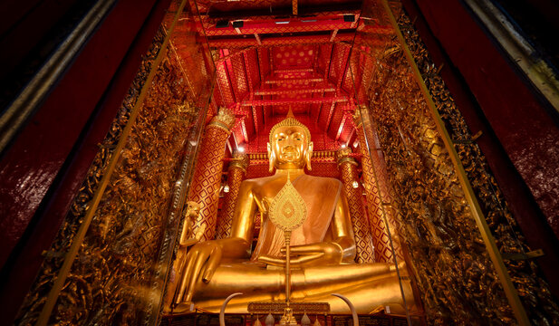 Majestic Seated Buddha at Wat Phanan Choeng