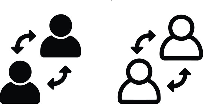 People swapping ideas or communicating vector illustration.