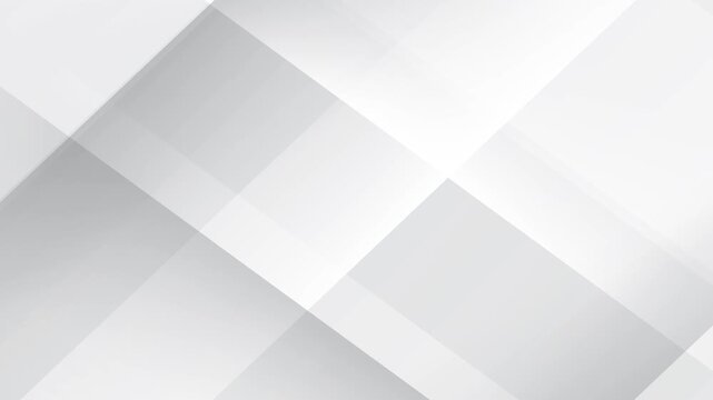 Abstract animated background with White gray gradient colors and random moving shapes creating modern and futuristic motion graphics, ideal for creative design, digital art or elegant corporate themes