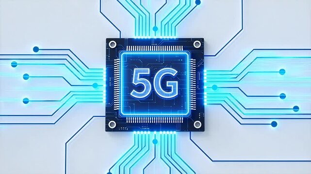 5G chip with circuit board