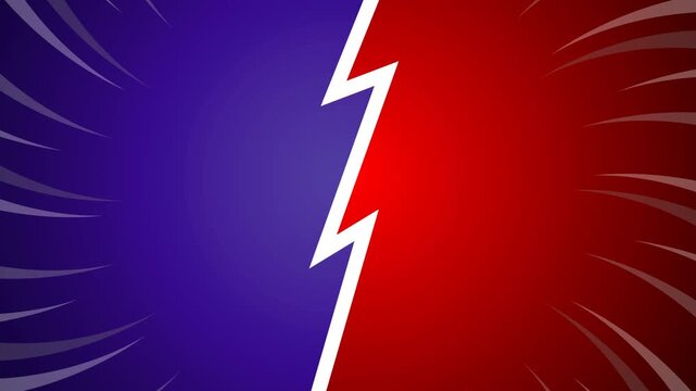 Animated pop art background for intro of your versus video.
