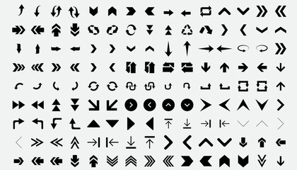 Fototapeta premium Vector icon material for various arrows