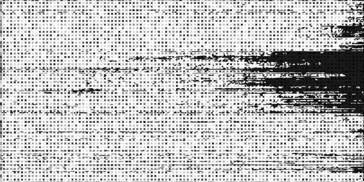 Abstract pixel pattern with chaotic texture. Grainy bitmap overlay background, for retro game, manga. Vector illustration of dithered halftone texture, digital glitch art.