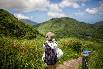 Obraz premium Yangmingshan Hiking Trail, Taipei, Taiwan