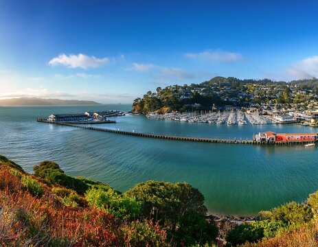 sausalito california panorama of waterfront