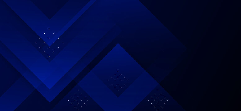 Abstract Dark Blue Geometric Background with Overlapping Layered Shapes and Subtle Dotted Texture Pattern for Modern Corporate Design