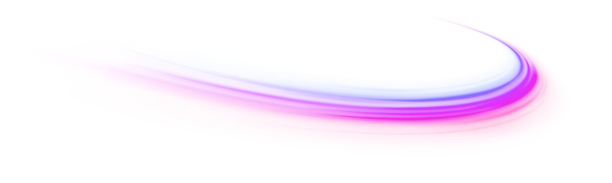 City highway and road traffic, purple, blue neon speed motion lines set. Light wave, line and futuristic energy, luminous trail effect. Technology visualization concept background, vector illustration