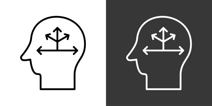 Knowledge Extraction White And Black Icon Set Collection Pack Vector Illustration