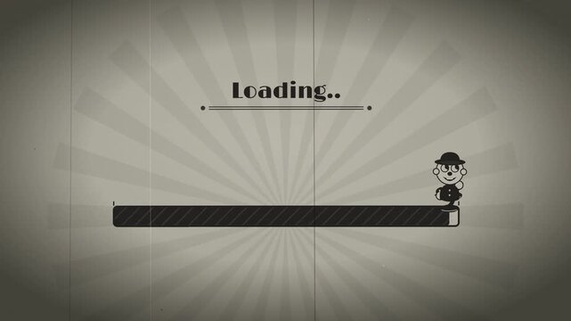 Vintage 1930s Rubber Hose Cartoon Loading Screen