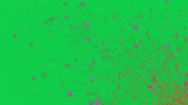 Matrix digital particles swirling in cyberspace with a green screen alpha channel setup for technological innovations, high tech presentations, computer science, and programming clips profession.